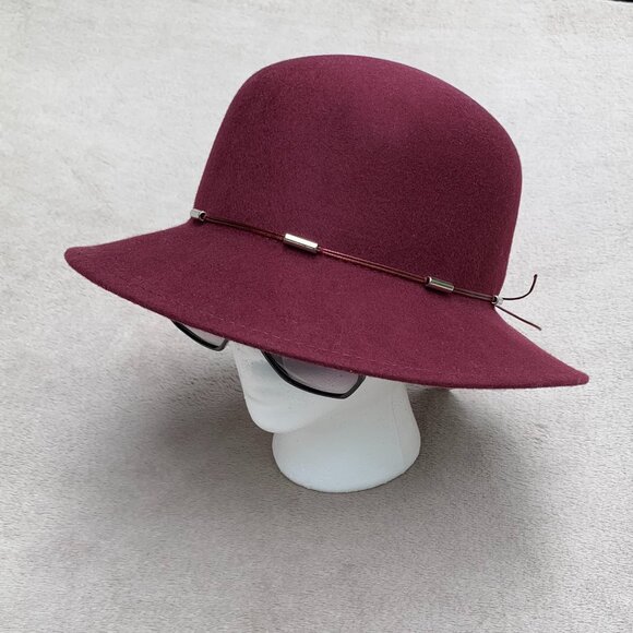 C&C California 100% Wool Felt Floppy Hat NWT - Picture 3 of 13